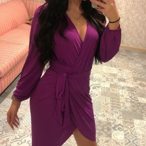 Purple Dress, long sleeve